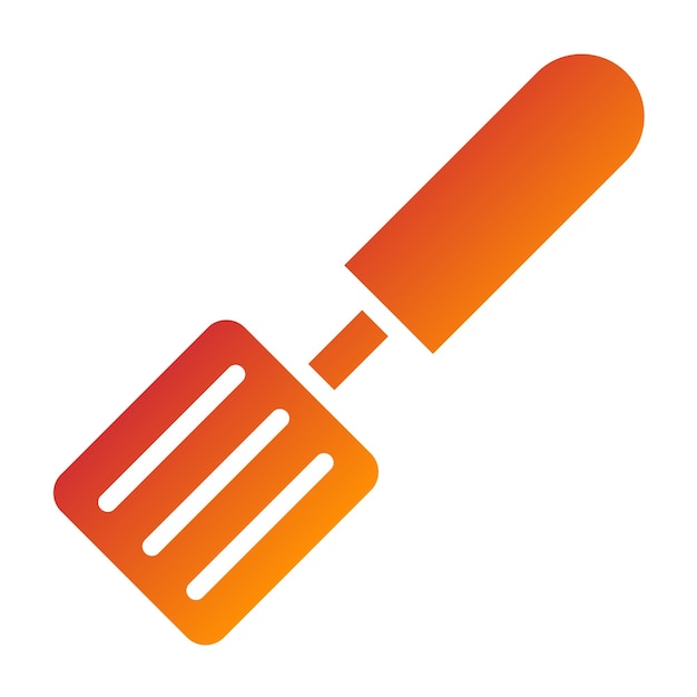 Estilo del icono de la espátula de diseño vectorial