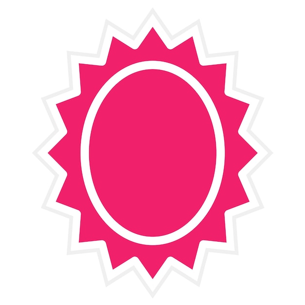 Estilo del icono del espejo de diseño vectorial