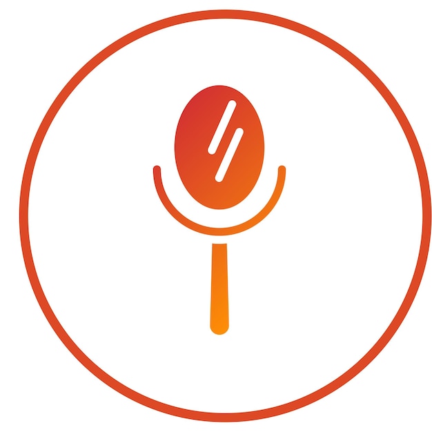 Estilo del icono del espejo de diseño vectorial