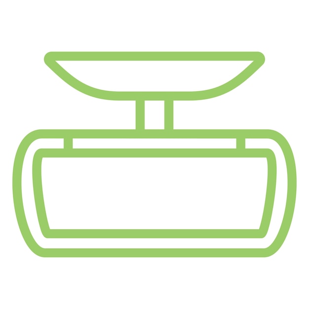Estilo del icono del espejo retrovisor de diseño vectorial