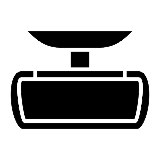 Estilo del icono del espejo retrovisor de diseño vectorial