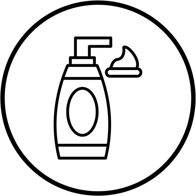 Estilo del icono de la espuma de limpieza de diseño vectorial