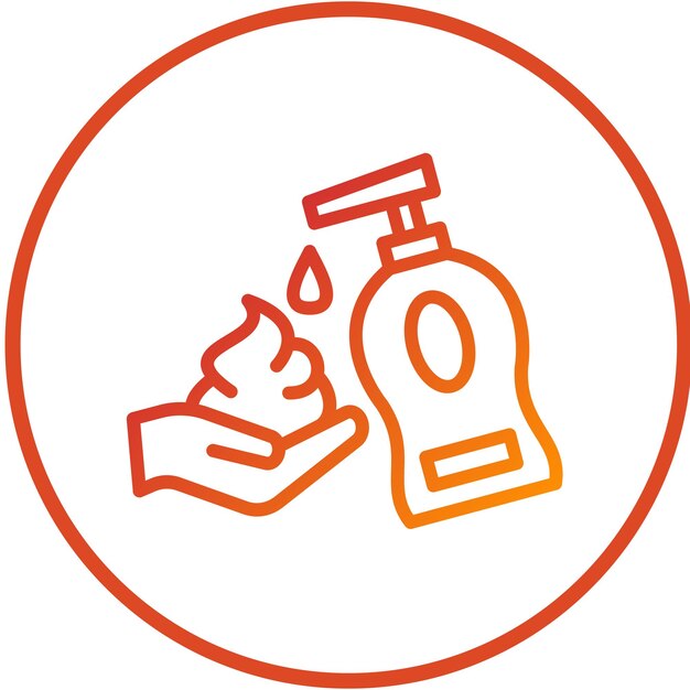 Estilo del icono de la espuma de limpieza de diseño vectorial