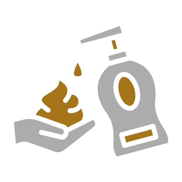 Estilo del icono de la espuma de limpieza de diseño vectorial