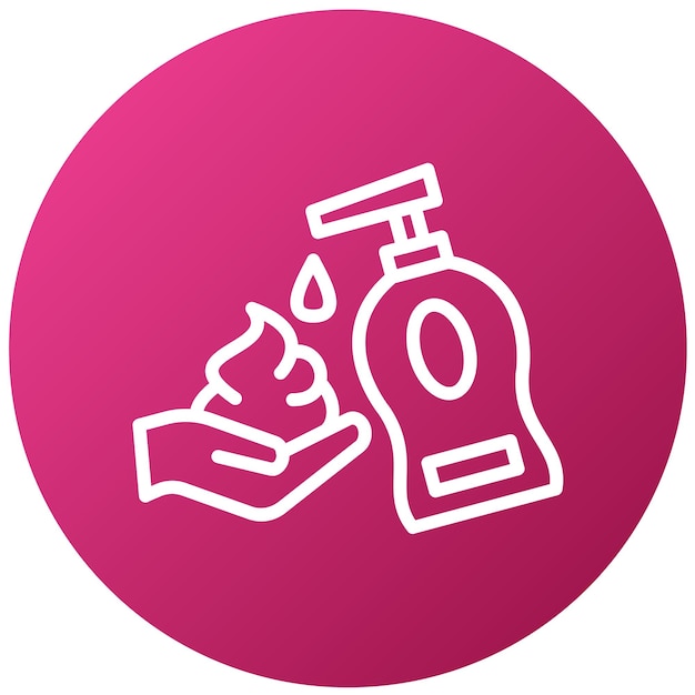 Estilo del icono de la espuma de limpieza de diseño vectorial