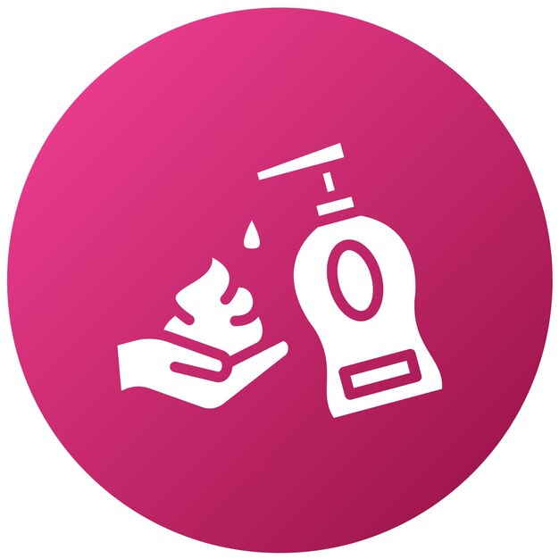Estilo del icono de la espuma de limpieza de diseño vectorial