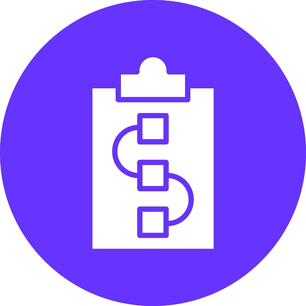 Estilo del icono del esquema del proyecto de diseño vectorial