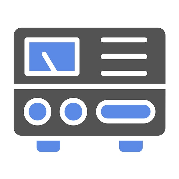 Estilo del icono del estabilizador de tensión de diseño vectorial