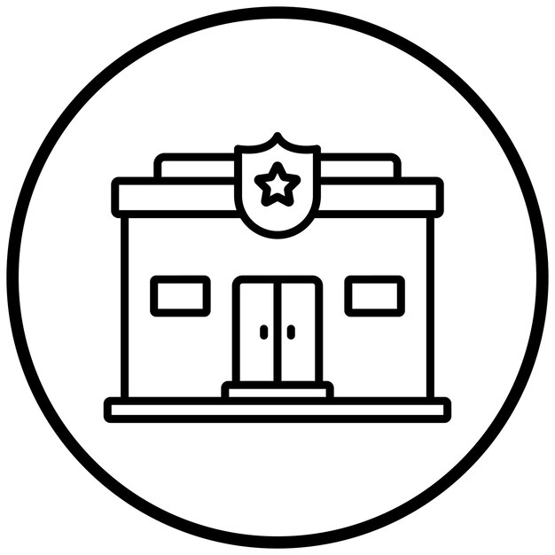 Estilo del icono de la estación de policía