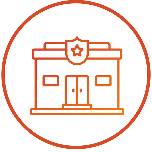 Estilo del icono de la estación de policía