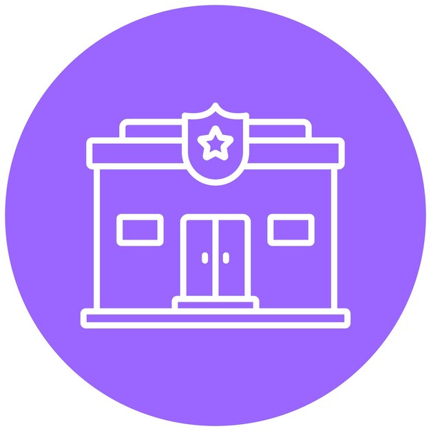 Estilo del icono de la estación de policía
