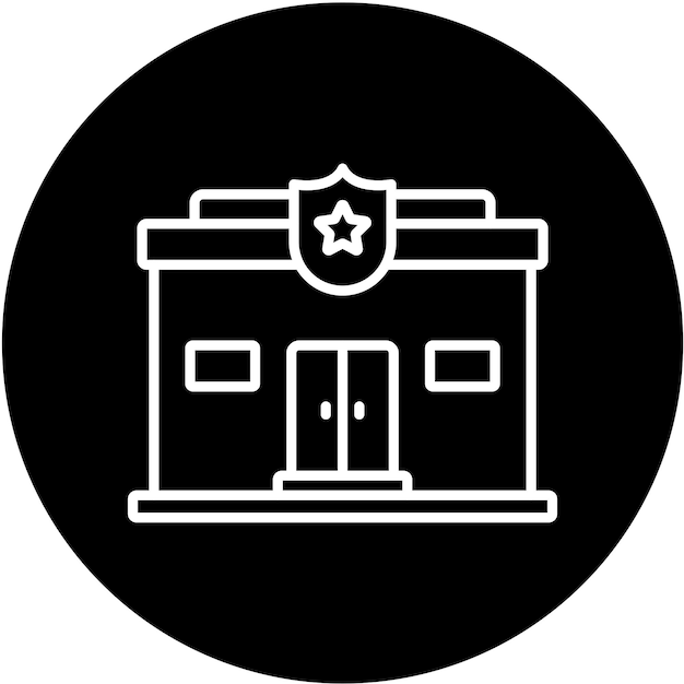 Estilo del icono de la estación de policía