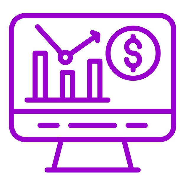 Estilo del icono de las estadísticas de diseño vectorial