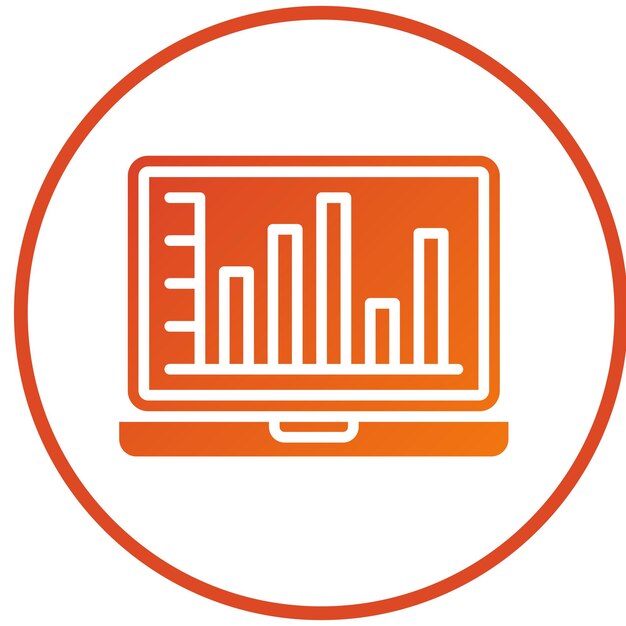 Estilo del icono de las estadísticas de diseño vectorial