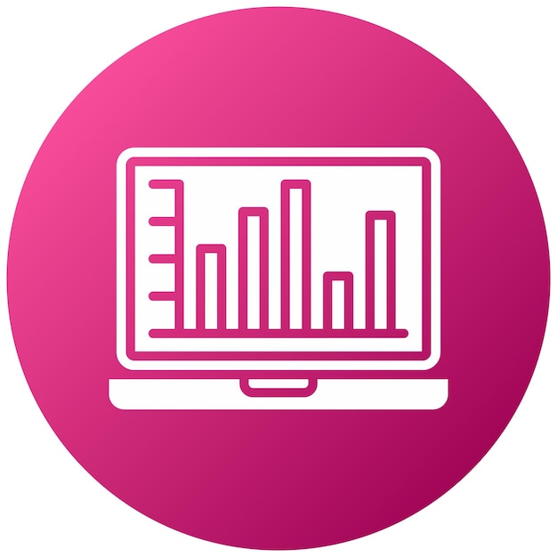 Estilo del icono de las estadísticas de diseño vectorial