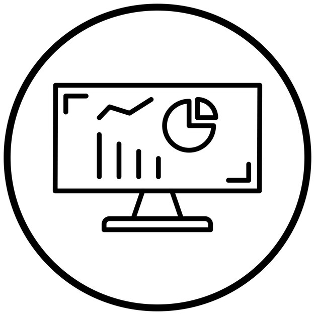 Estilo del icono de las estadísticas de mercado
