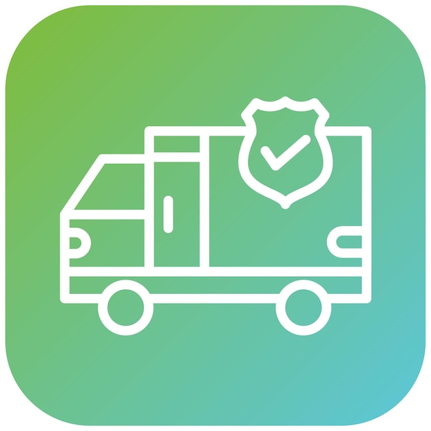 Estilo del icono del estado del envío del diseño vectorial