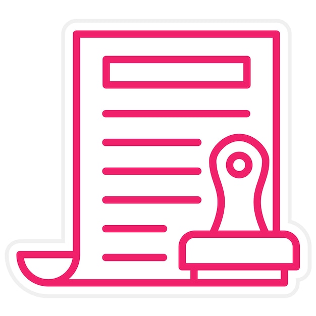 Estilo de icono estampado de diseño vectorial