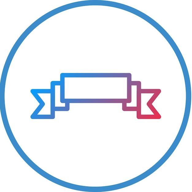 Estilo del icono del estandarte de diseño vectorial