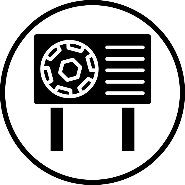 Estilo del icono del estandarte de diseño vectorial