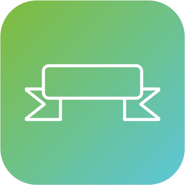 Estilo del icono del estandarte de diseño vectorial