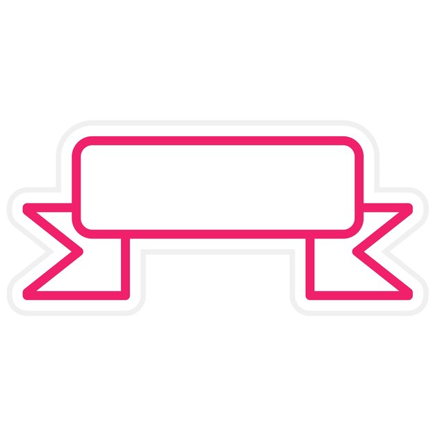 Estilo del icono del estandarte de diseño vectorial