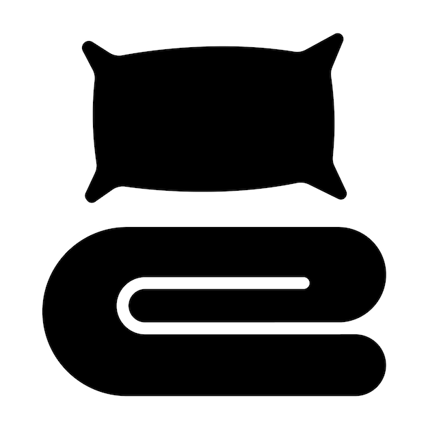 Estilo de icono de estante de colchón de diseño vectorial