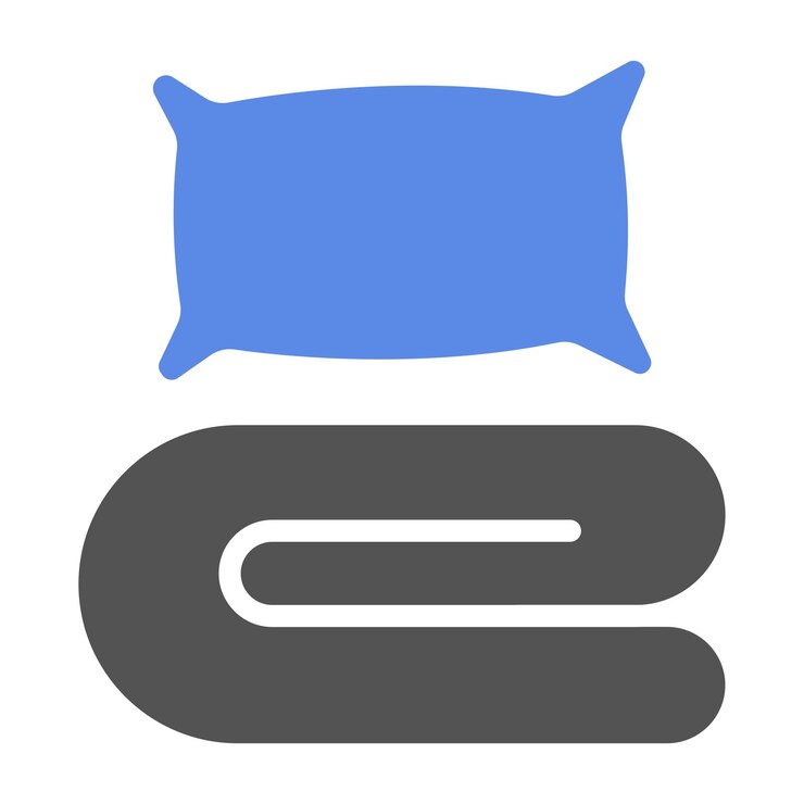 Vector estilo de icono de estante de colchón de diseño vectorial