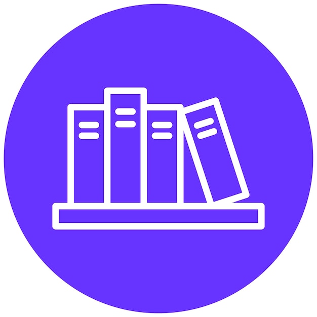 Estilo de icono de estantería de diseño vectorial