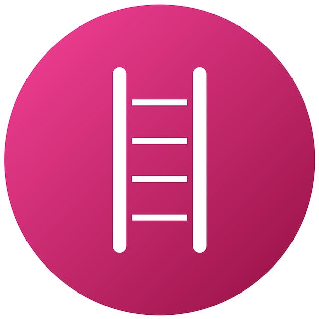Estilo del icono de la estantería de la escalera de diseño vectorial