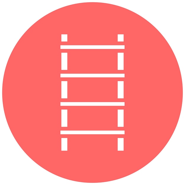 Estilo del icono de la estantería de la escalera de diseño vectorial