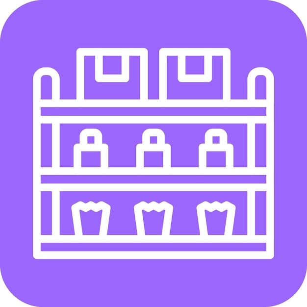 Estilo del icono de las estanterías