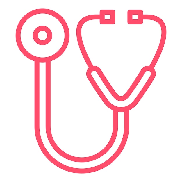 Estilo del icono del estetoscopio de diseño vectorial