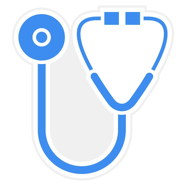 Estilo del icono del estetoscopio de diseño vectorial