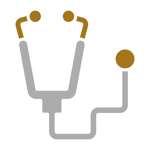 Estilo del icono del estetoscopio de diseño vectorial