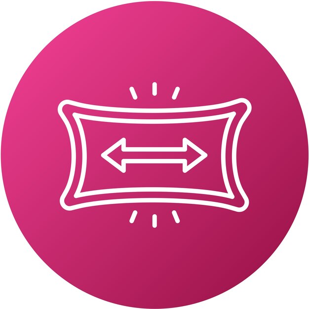 Estilo de icono de estiramiento de tela de diseño vectorial
