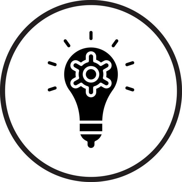 Estilo de icono de la estrategia de diseño vectorial
