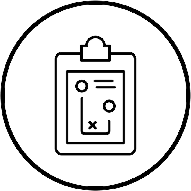 Estilo de icono de la estrategia de diseño vectorial