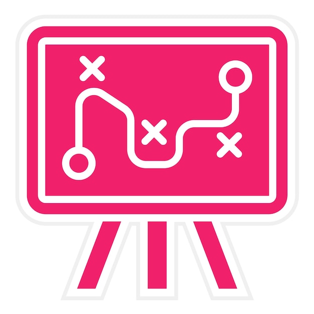 Estilo de icono de la estrategia de diseño vectorial
