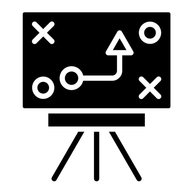 Estilo de icono de la estrategia de negocio de diseño vectorial