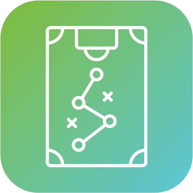 Estilo del icono de la estrategia de objetivo de diseño vectorial