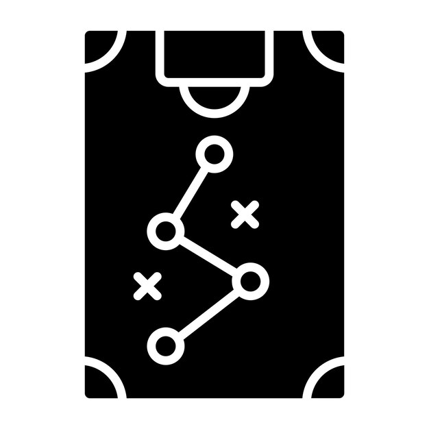 Estilo del icono de la estrategia de objetivo de diseño vectorial