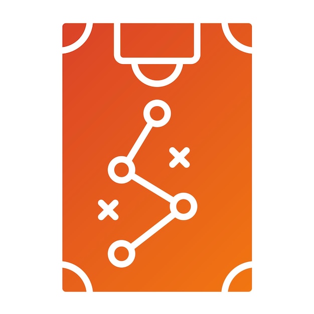 Estilo del icono de la estrategia de objetivo de diseño vectorial