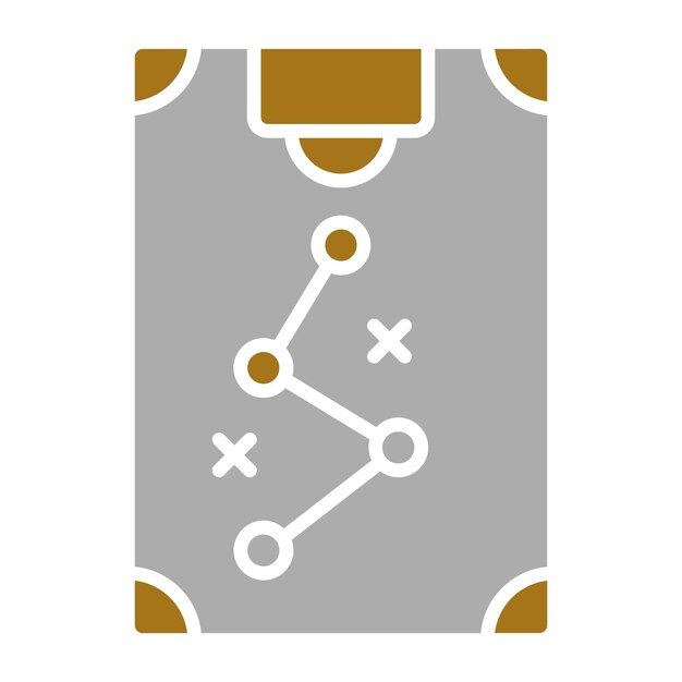 Estilo del icono de la estrategia de objetivo de diseño vectorial