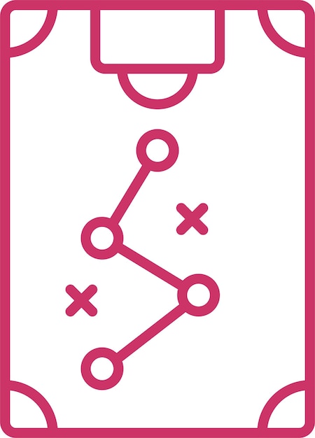 Estilo del icono de la estrategia de objetivo de diseño vectorial