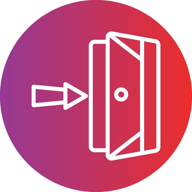 Estilo del icono de la estrategia de salida de diseño vectorial