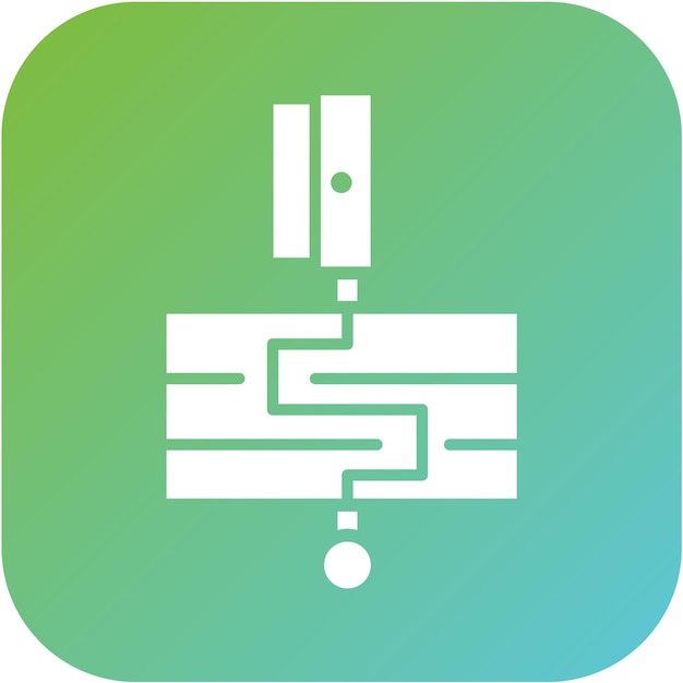 Estilo del icono de la estrategia de salida de diseño vectorial