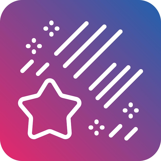 Estilo del icono de la estrella caída