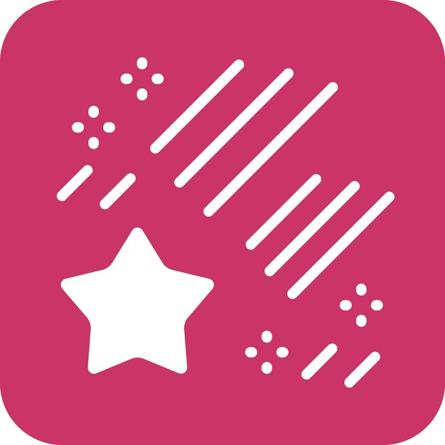 Estilo del icono de la estrella caída
