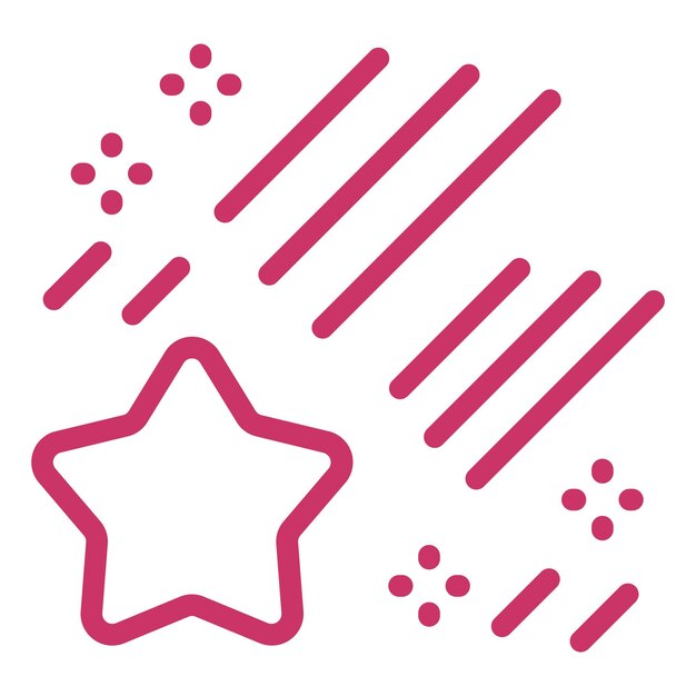 Estilo del icono de la estrella caída